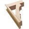 Ekena Millwork 7 1/2-in W x 20-in D x 32-in H Balboa Block Rough Cedar Woodgrain TimberThane Outlooker, Primed Tan OUTUR075X20X32BOA44RCPR - alternate 5
